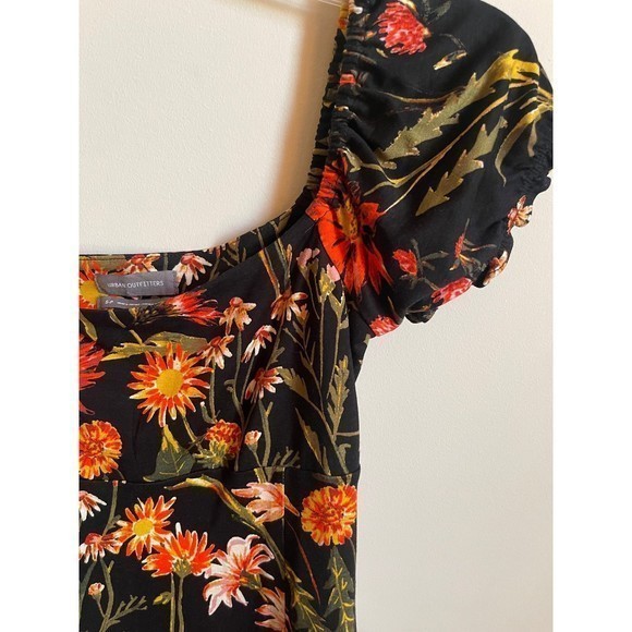 Urban Outfitters Black Floral Print‎ Bodycon Mini Dress- NEW - Picture 7 of 10